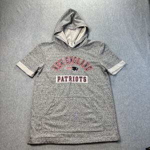 NFL New England Patriots Youth XL‎ Short Sleeve Hoodie Sweatshirt